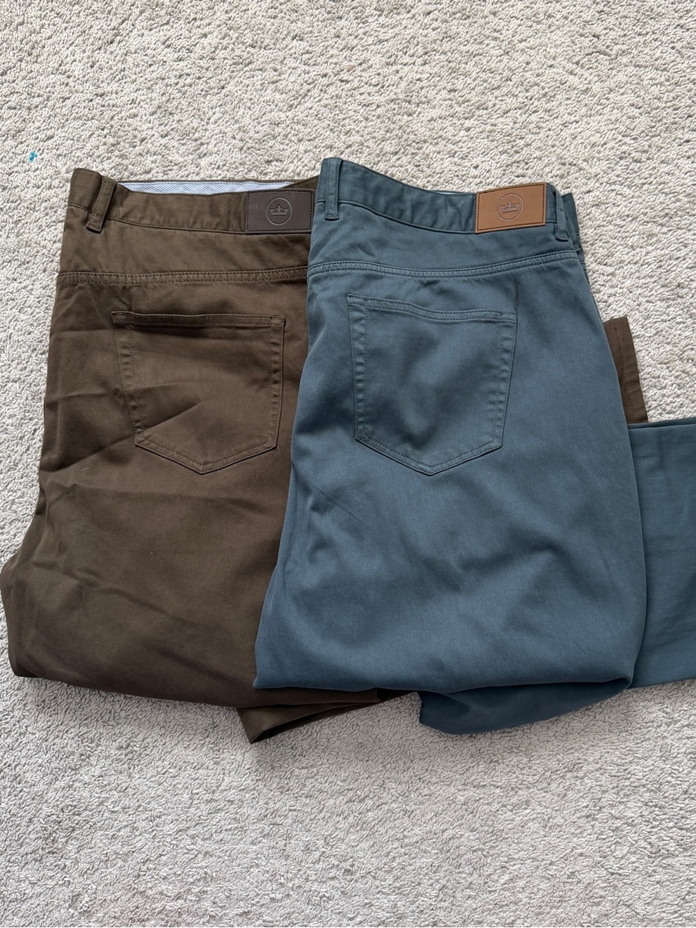 Lot of 2 Peter Millar Crown Ultimate Sateen 5 Pocket Golf Pants Mens Size 42x30